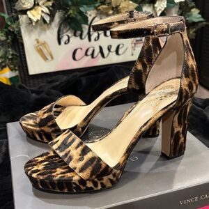 Vince Camuto Leopard Print Heels